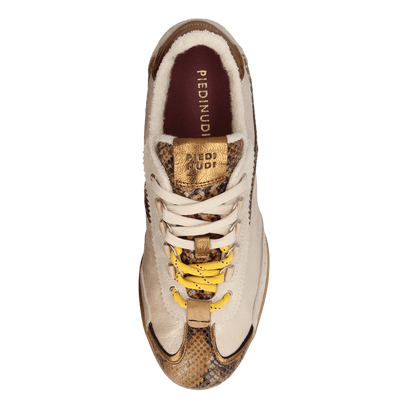 JANET 02.04 Dames Sneakers Leer Cuoio