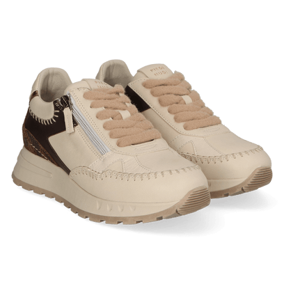 KAROL 04.02 Dames Sneakers Leer Off-White