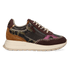 KAROL 04.04 Dames Sneakers Leer Dark Brown/Purple