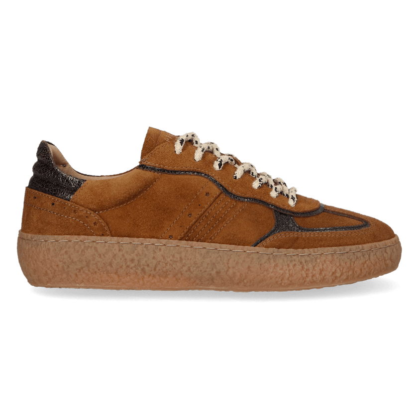 LIXI 03.03 Dames Sneakers Suede Tabacco