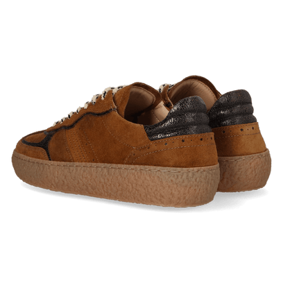 LIXI 03.03 Dames Sneakers Suede Tabacco