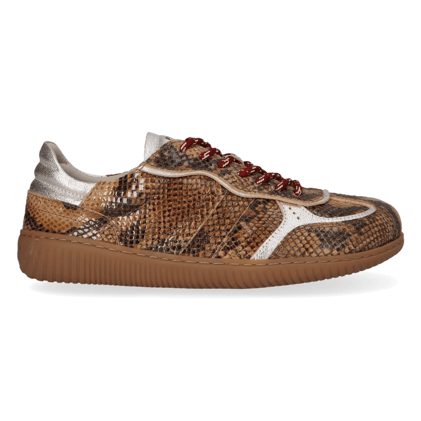 NUDI 01.01 Dames Sneakers Leer Cuoio Snake