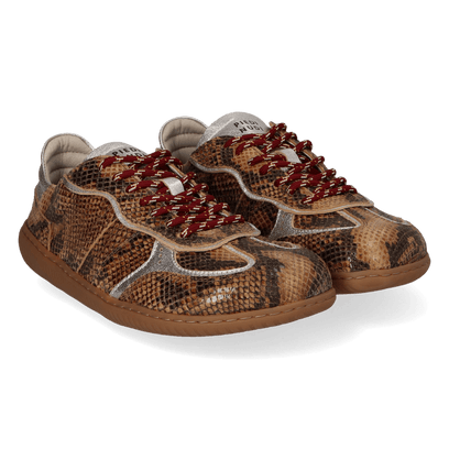 NUDI 01.01 Dames Sneakers Leer Cuoio Snake