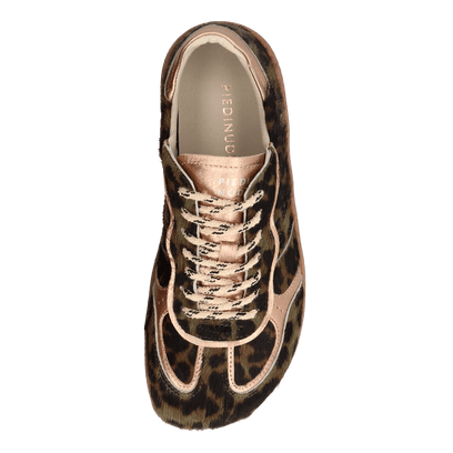 NUDI 01.02 Dames Sneakers Ponyhaar Green Leopard