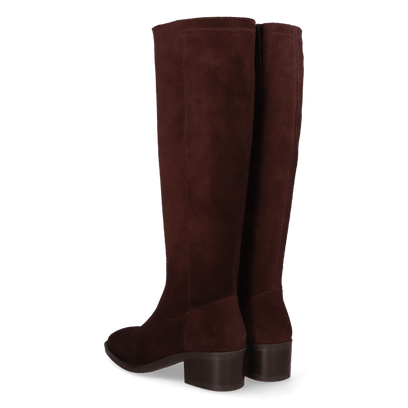 YUNA 06.02 Dames Laarzen Suede Dark Brown