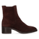 ZUMA 05.10 Dames Enkellaarsjes Suede Dark Brown