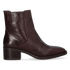 ZUMA 05.11 Dames Enkellaarsjes Leer Dark Brown