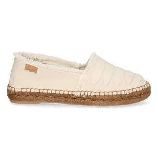 Rose-DH Dames Espadrilles Canvas Cru