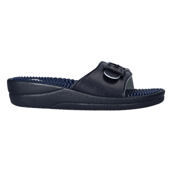 New Massage Dames Slippers Navy Blue