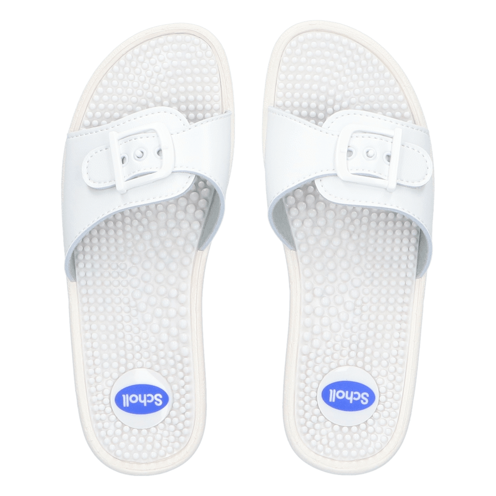 New Massage Dames Slippers White