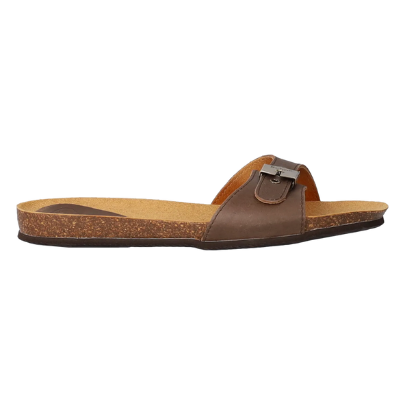 Bahama Dames Slippers Dark Brown