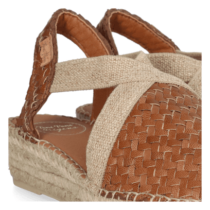 Siracusa Dames Espadrilles Leer Cuiro
