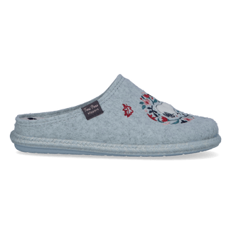 Snoopy Dames Pantoffels Vilt Aqua