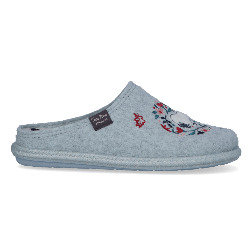 Snoopy Dames Pantoffels Vilt Aqua