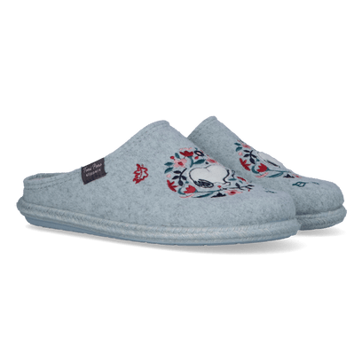 Snoopy Dames Pantoffels Vilt Aqua