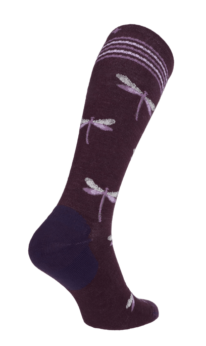 Dragonfly Dames Compressiekousen Klasse 1 Blackberry Sparkle