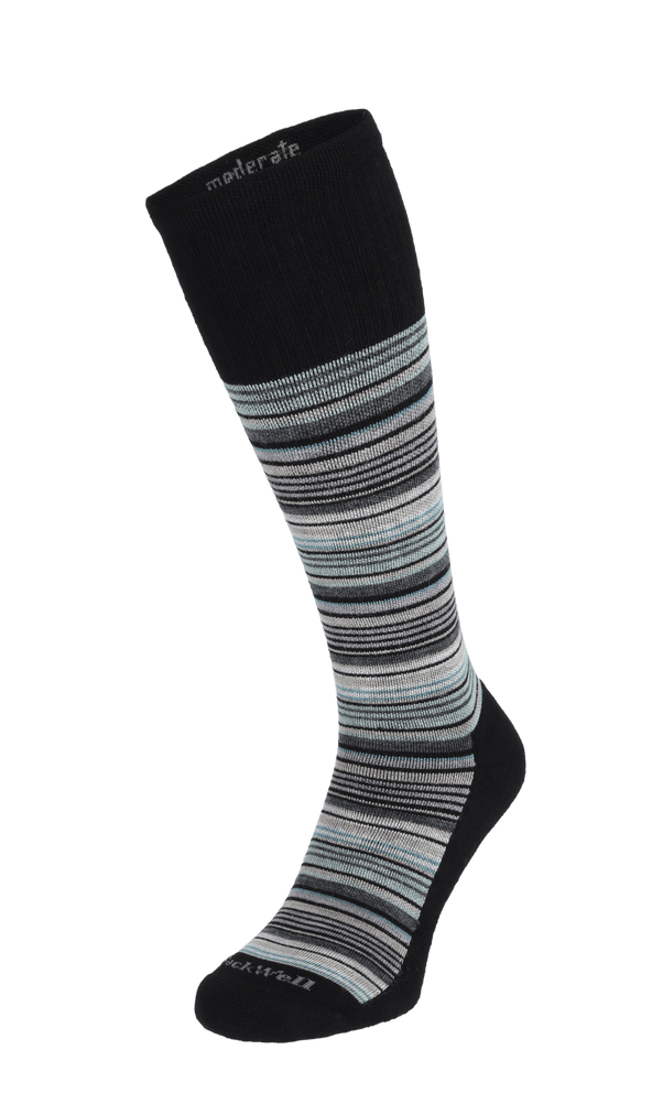 Sunset Stripe Heren Compressiekousen Klasse 1 Black