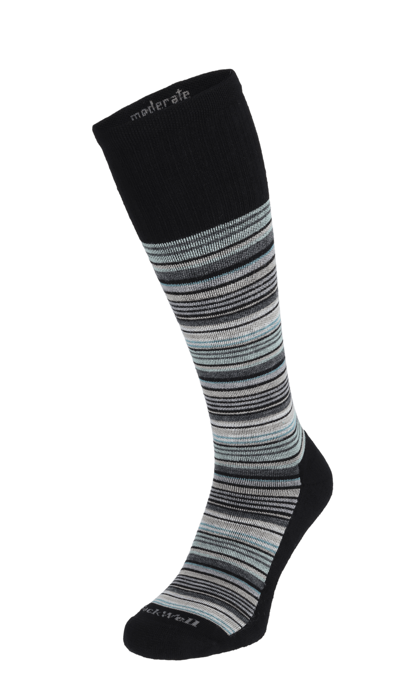 Sunset Stripe Heren Compressiekousen Klasse 1 Black