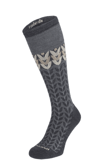 Bean Stalk Dames Compressiekousen Klasse 1 Charcoal