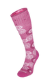 Block Print Dames Compressiekousen Klasse 1 Raspberry