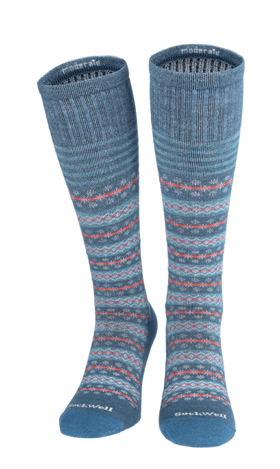 Mini Fairisle Dames Compressiekousen Klasse 1 Blueridge