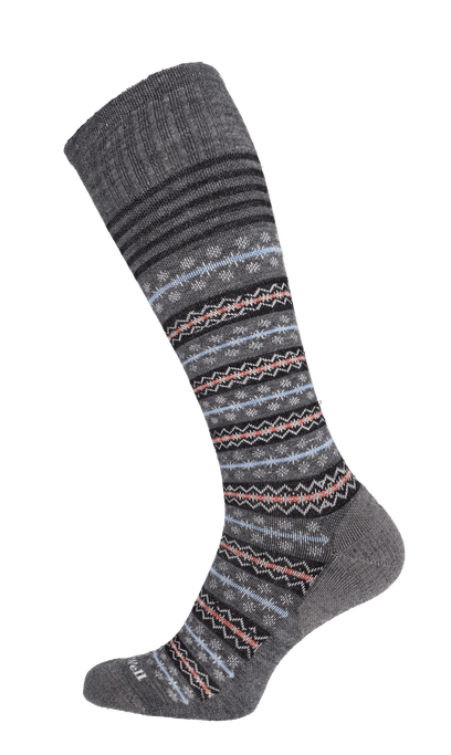 Mini Fairisle Dames Compressiekousen Klasse 1 Charcoal