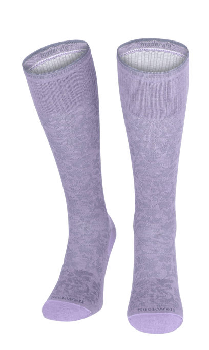 Damask Dames Compressiekousen Klasse 1 Lavender