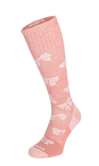 Bows Dames Compressiekousen Klasse 1 Pink Clay