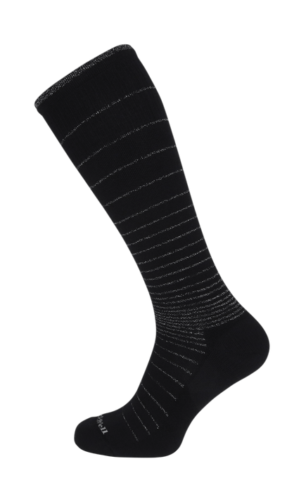 Circulator Dames Compressiekousen Klasse 1 Black Sparkle