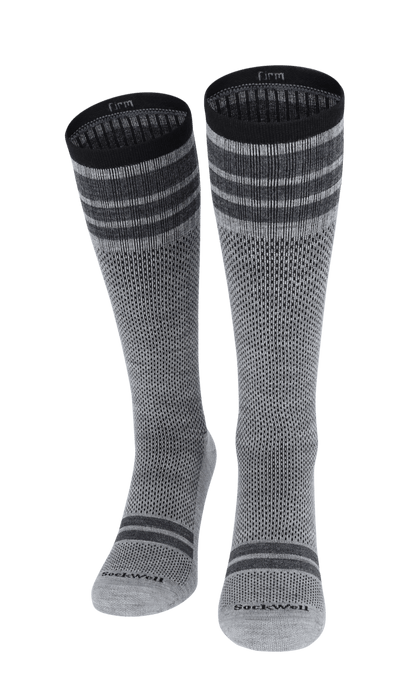 Speedway Heren Compressiekousen Klasse 2 Light Grey