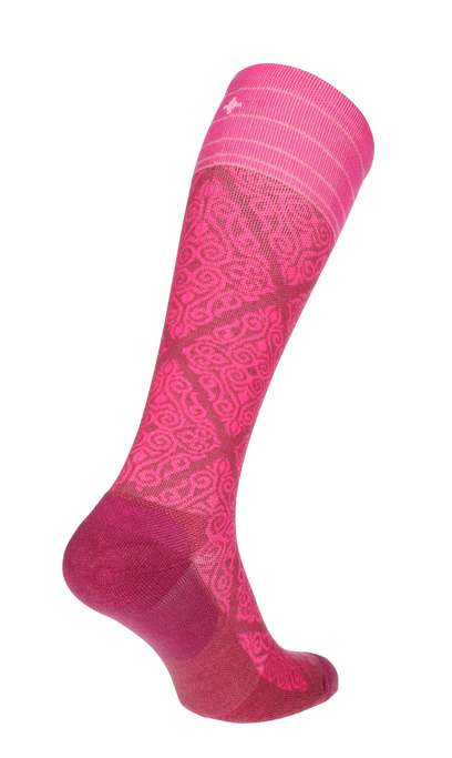 The Raj Dames Compressiekousen Klasse 2 Mulberry