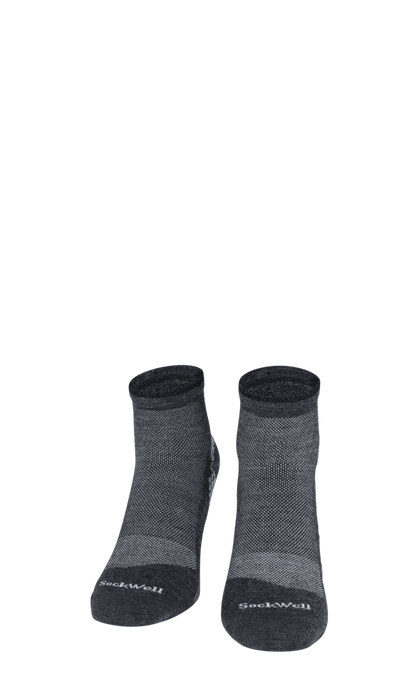 Plantar Sport Quarter Heren Hielspoor Sokken Charcoal