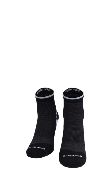 Plantar Sport Quarter Heren Hielspoor Sokken Black