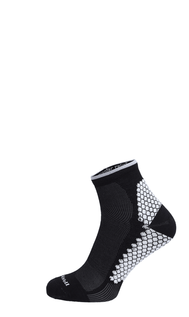 Plantar Sport Quarter Heren Hielspoor Sokken Black