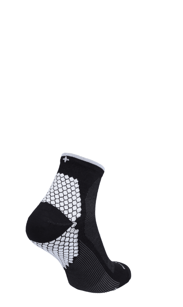 Plantar Sport Quarter Heren Hielspoor Sokken Black