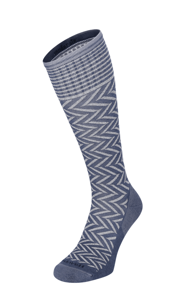 Chevron Dames Compressiekousen Klasse 1 Denim Sparkle