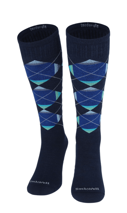 Prism Argyle Heren Compressiekousen Klasse 1 Navy