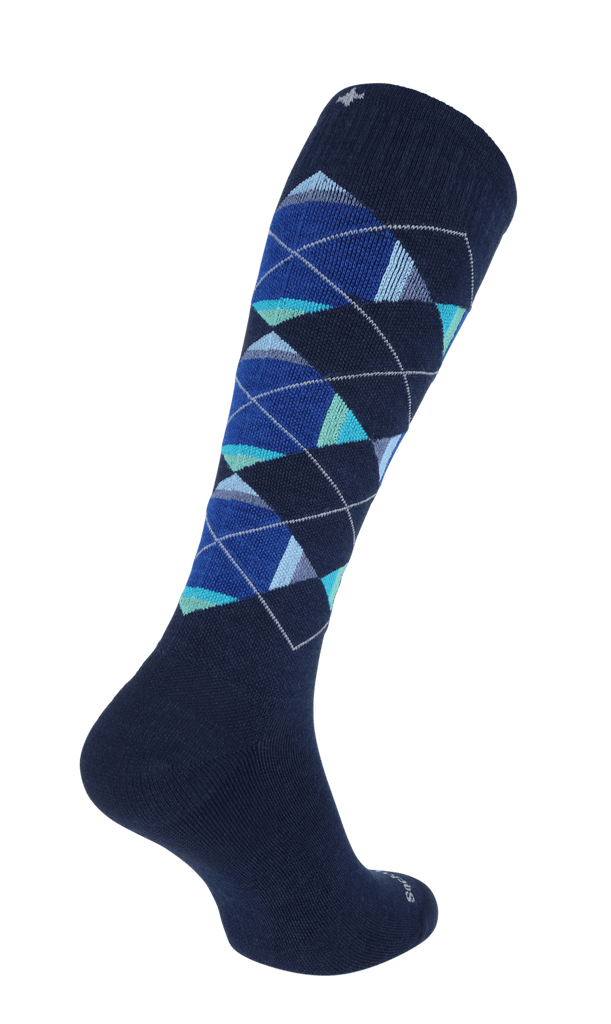 Prism Argyle Heren Compressiekousen Klasse 1 Navy