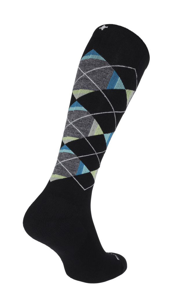 Prism Argyle Heren Compressiekousen Klasse 1 Black