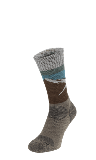 Modern Mountain Crew Heren Wandelsokken Klasse 1 Khaki