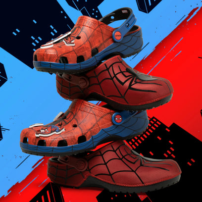 Classic Spiderman Web Clogs