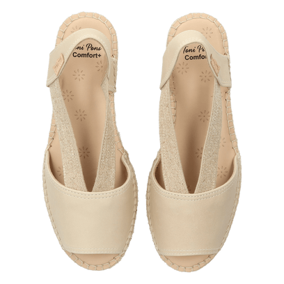 Tala Dames Espadrilles Leer Gel