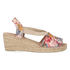 Teide-PM Dames Espadrilles Leer Taupe