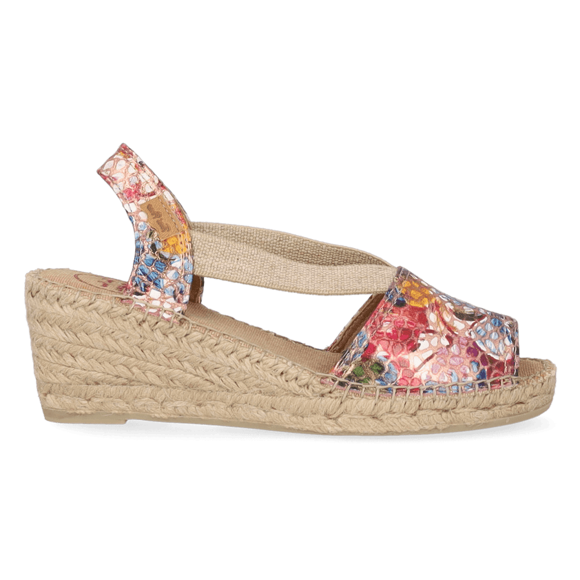 Teide-PM Dames Espadrilles Leer Taupe