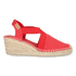 Ter Linnen Dames Espadrilles Vermell