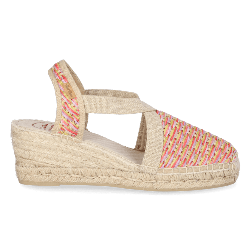 Terra-CS Dames Espadrilles Raffia Multi