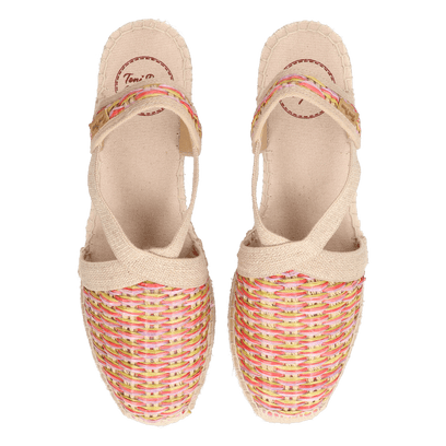 Terra-CS Dames Espadrilles Raffia Multi