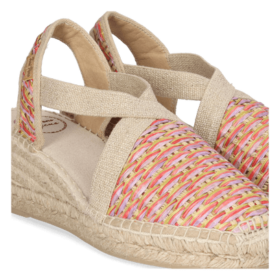 Terra-CS Dames Espadrilles Raffia Multi