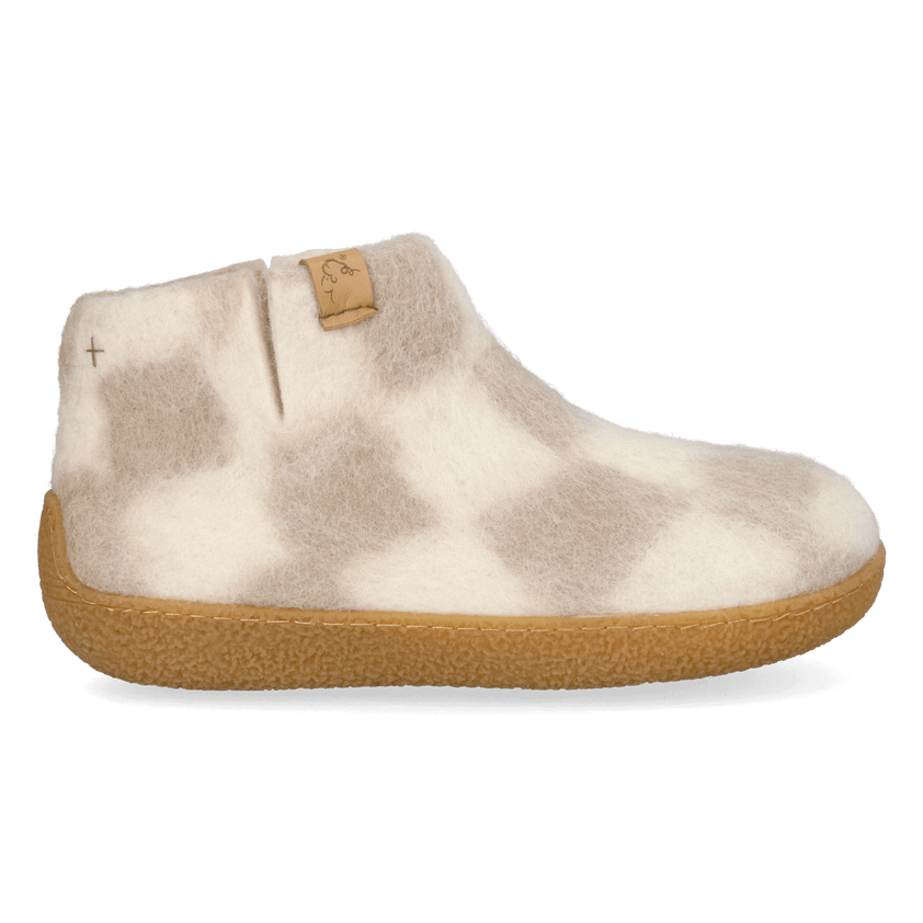 Rabara Maha Wolvilt Pantoffels White/Diamond