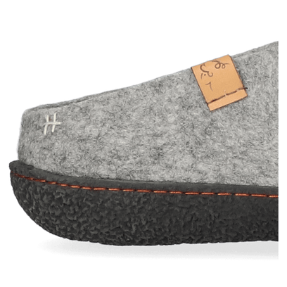 Slipa Wolvilt Instap Pantoffels Marbled Light Grey